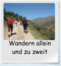 Wandern allein und zu zweit